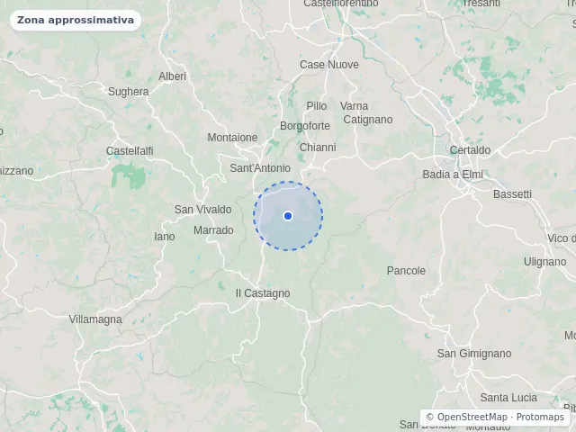 Mappa di Gambassi Terme, Firenze