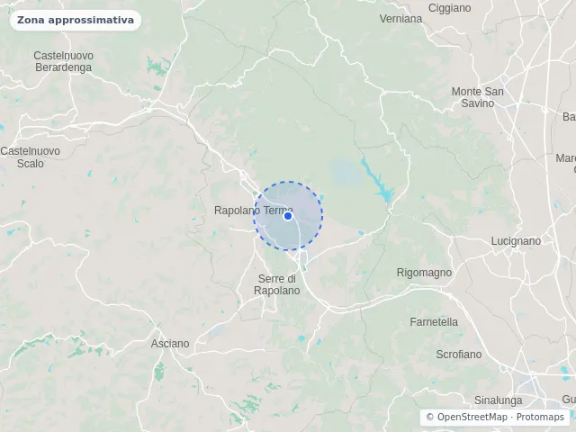 Mappa di Rapolano Terme, Siena