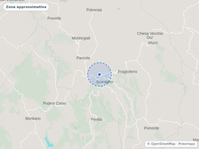 Mappa di Scansano, Grosseto