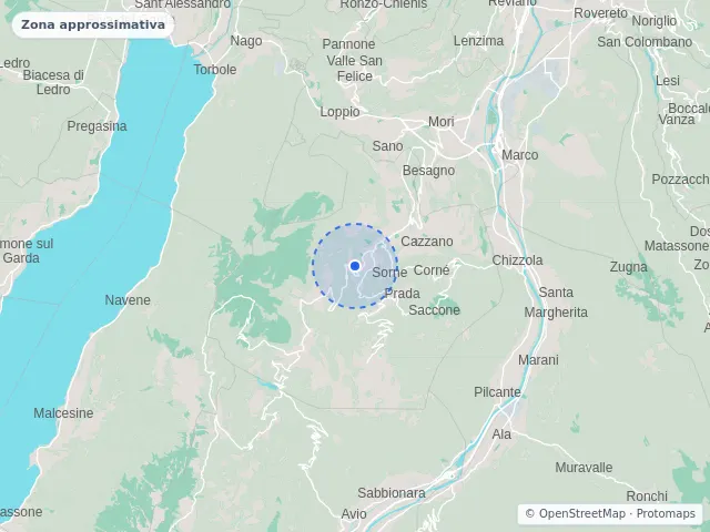 Mappa di Brentonico, Trento