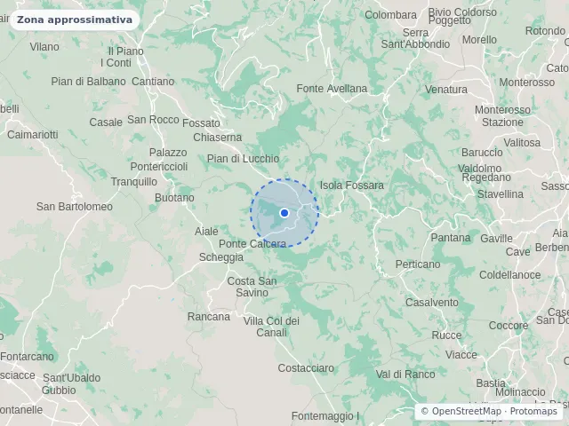 Mappa di Scheggia e Pascelupo, Perugia