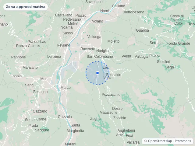 Mappa di Rovereto, Trento
