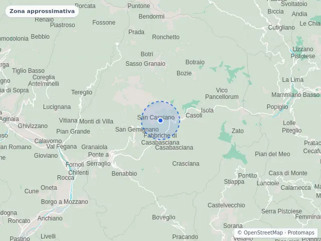 Mappa di Bagni di Lucca, Lucca