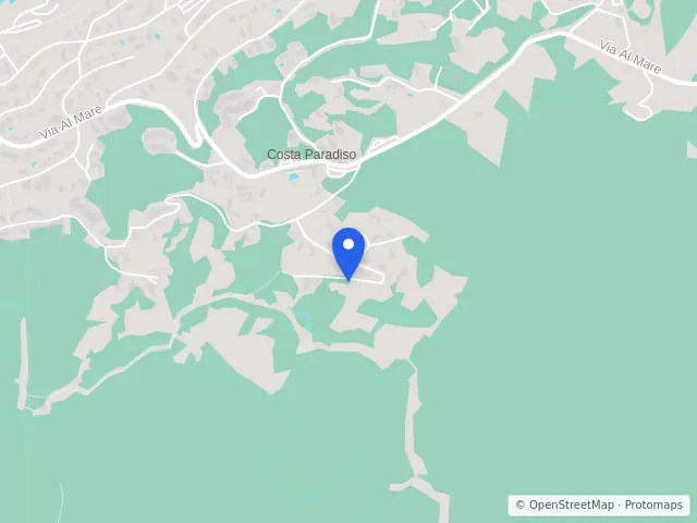 Mappa di Trinità d'Agultu e Vignola, Sassari