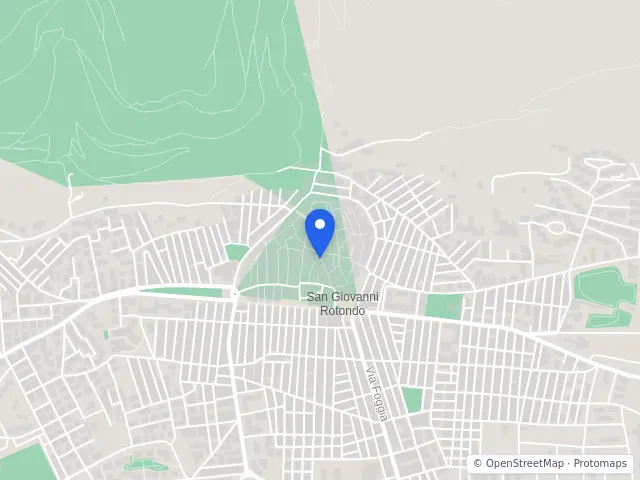 Mappa di San Giovanni Rotondo, Foggia