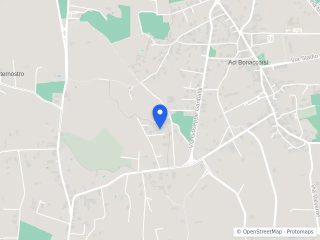 Mappa di Aci Bonaccorsi, Catania