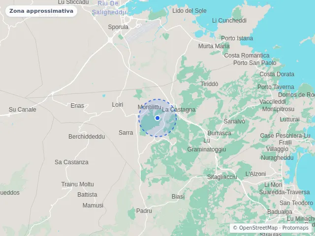 Mappa di Loiri Porto San Paolo, Sassari