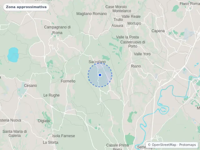 Mappa di Sacrofano, Roma