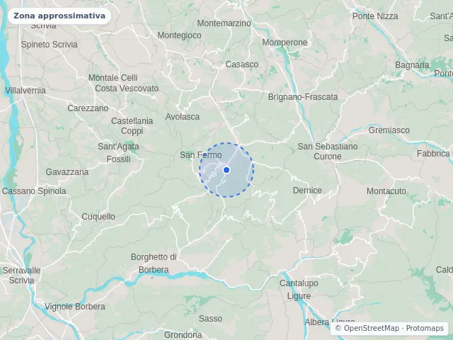 Mappa di Garbagna, Alessandria