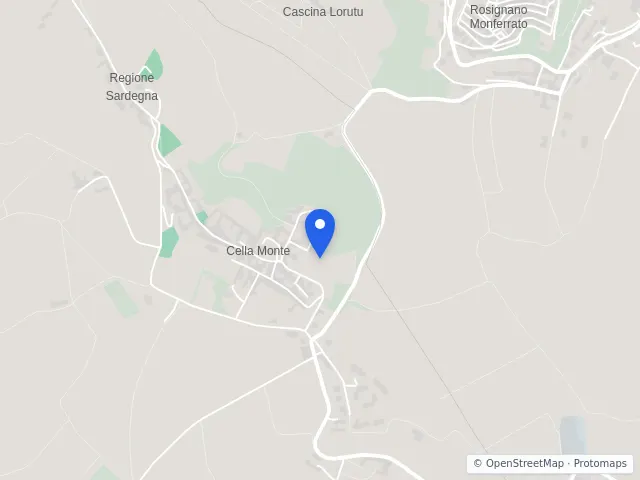 Mappa di Cella Monte, Alessandria