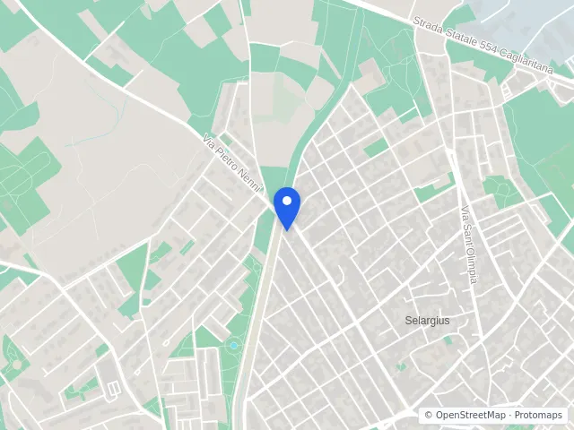 Mappa di Selargius, Cagliari
