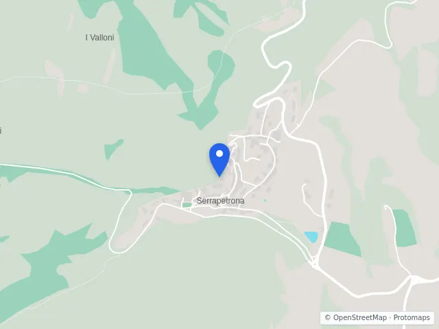 Mappa di Serrapetrona, Macerata