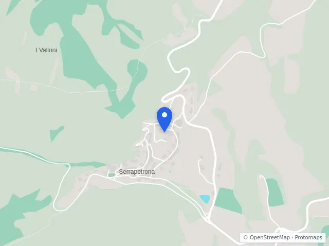 Mappa di Serrapetrona, Macerata