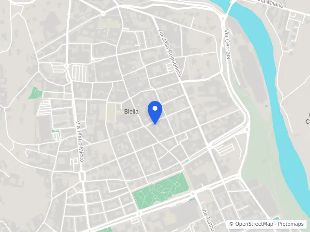 Mappa di Biella