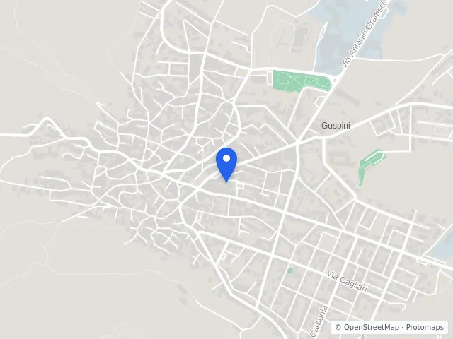 Mappa di Guspini, Sud Sardegna