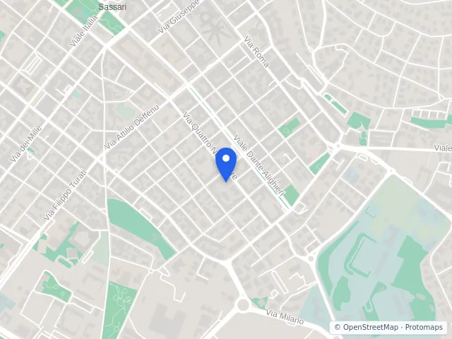 Mappa di Tempio Pausania, Sassari