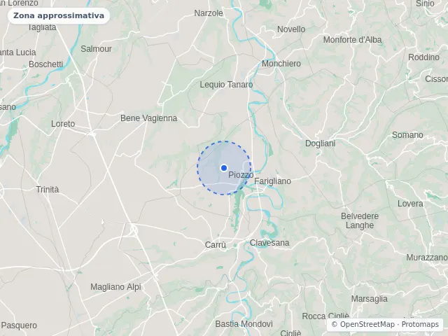 Mappa di Piozzo, Cuneo