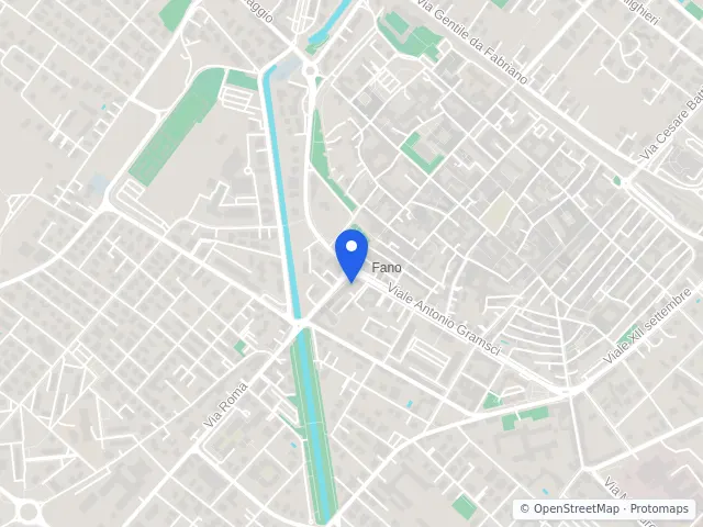 Mappa di Fano, Pesaro e Urbino