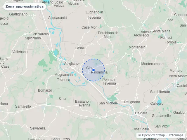 Mappa di Giove, Terni