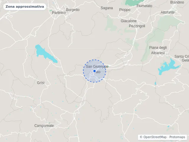 Mappa di San Giuseppe Jato, Palermo