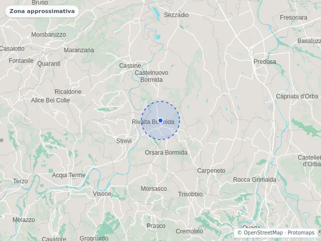 Mappa di Rivalta Bormida, Alessandria