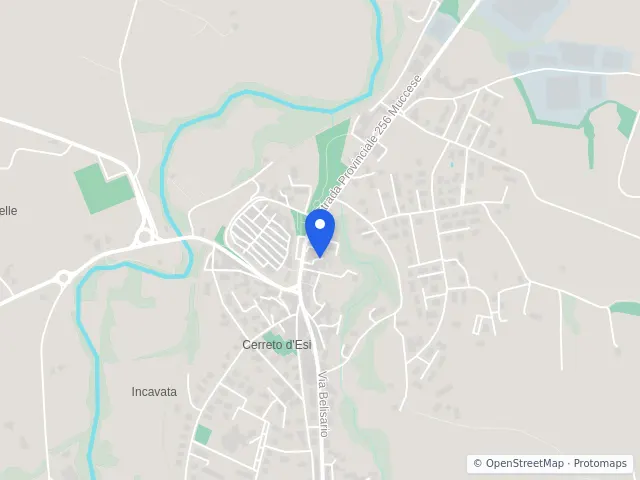 Mappa di Cerreto d'Esi, Ancona