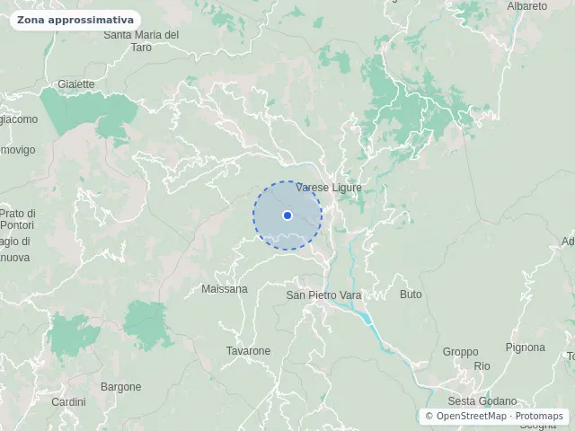 Mappa di Varese Ligure, La Spezia
