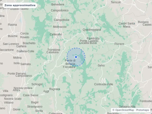 Mappa di Fiuminata, Macerata