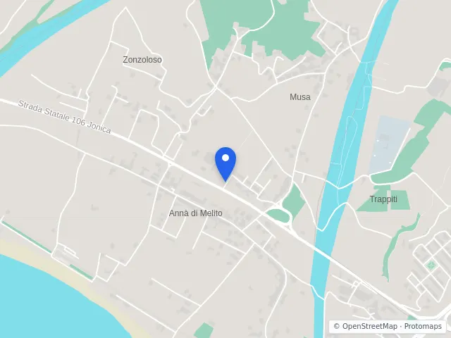 Mappa di Melito di Porto Salvo, Reggio di Calabria