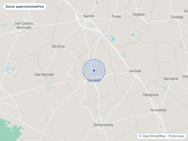 Mappa di Samassi, Sud Sardegna