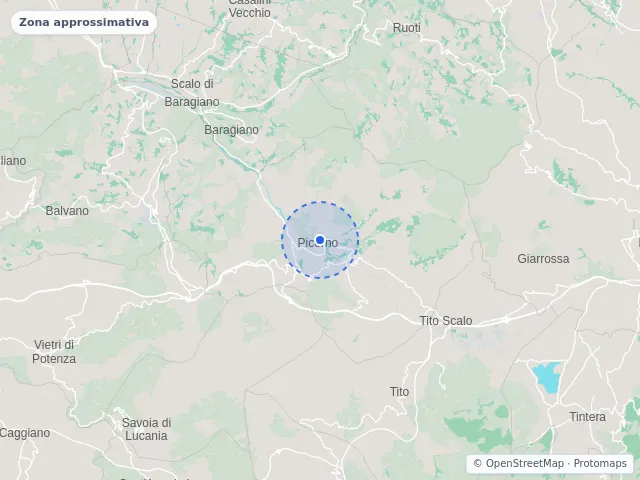 Mappa di Picerno, Potenza