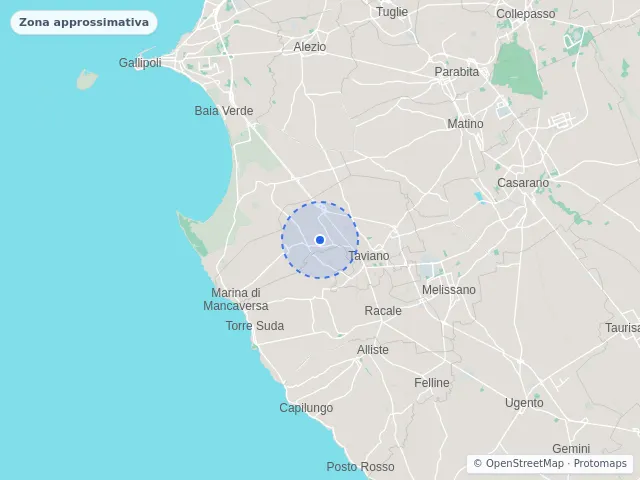 Mappa di Taviano, Lecce