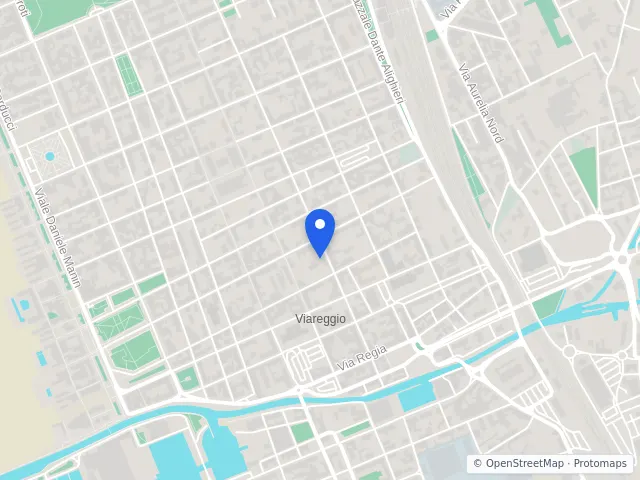 Mappa di Viareggio, Lucca