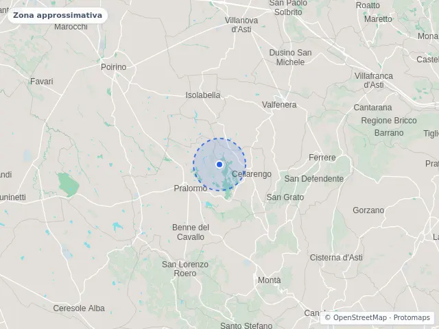 Mappa di Cellarengo, Asti