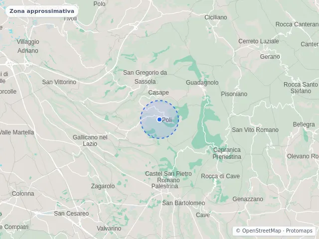 Mappa di Poli, Roma