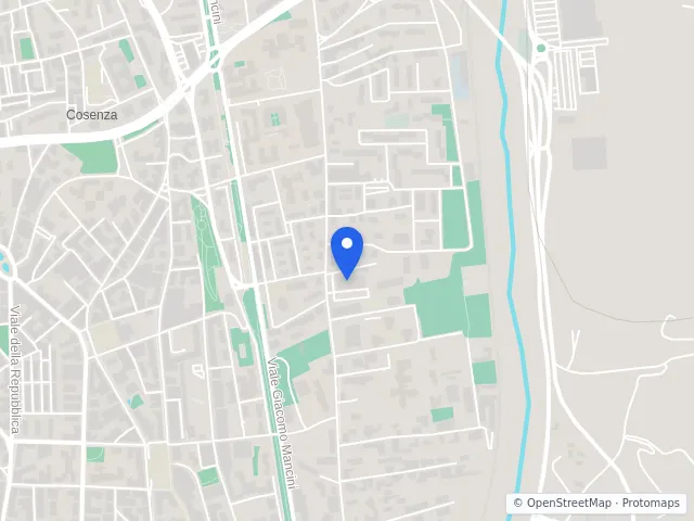 Mappa di Cosenza