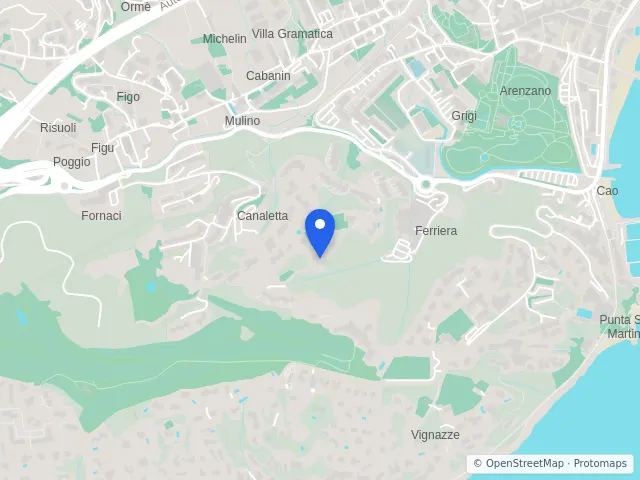 Mappa di Arenzano, Genova