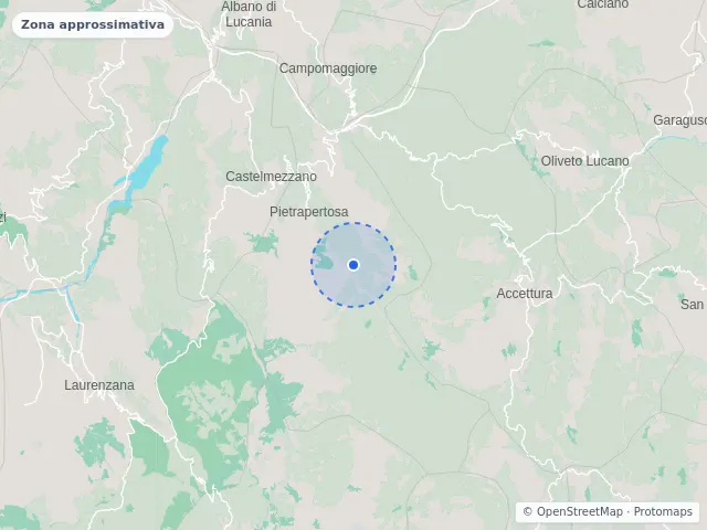 Mappa di Pietrapertosa, Potenza
