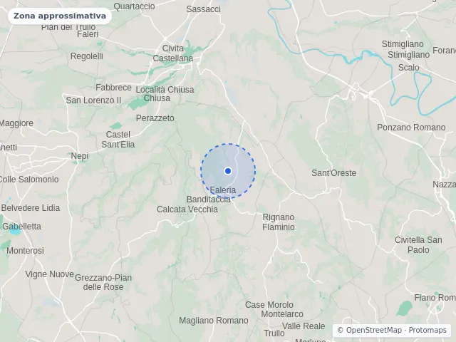 Mappa di Faleria, Viterbo