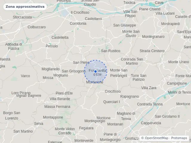 Mappa di Francavilla d'Ete, Fermo