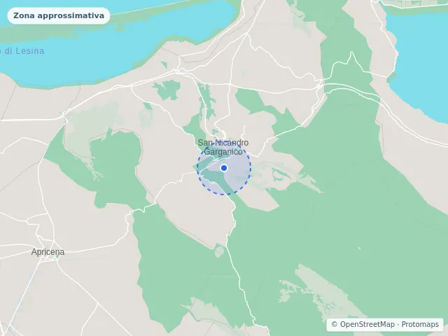 Mappa di San Nicandro Garganico, Foggia
