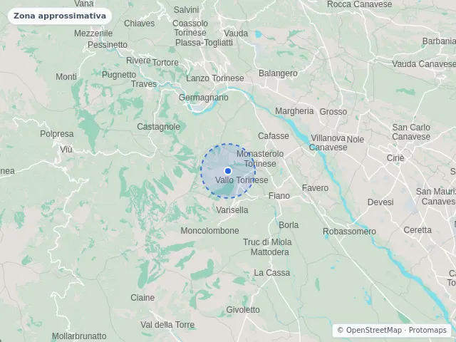 Mappa di Vallo Torinese, Torino
