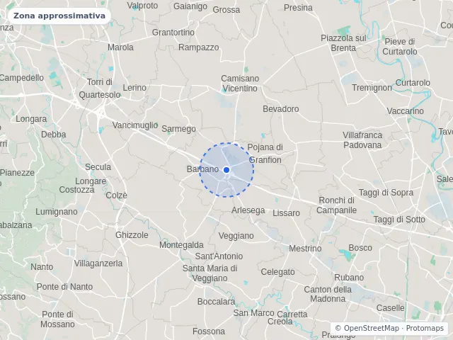 Mappa di Grisignano di Zocco, Vicenza