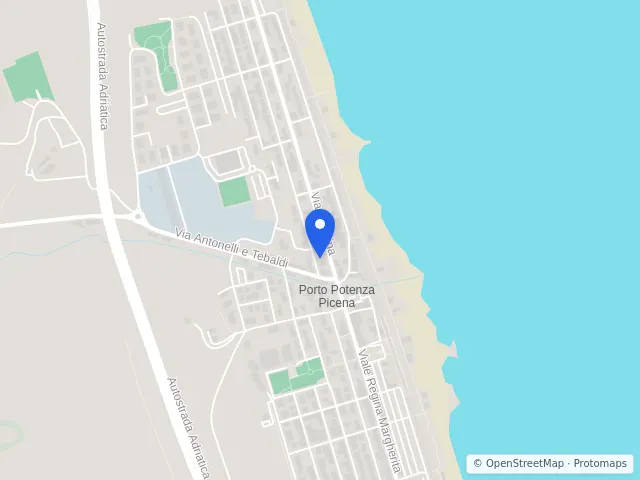 Mappa di Potenza Picena, Macerata
