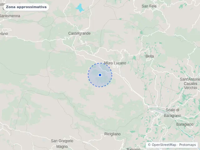 Mappa di Muro Lucano, Potenza