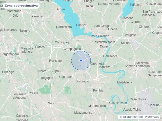 Mappa di Borgo Ticino, Novara