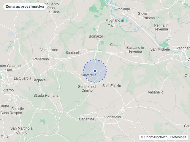 Mappa di Soriano nel Cimino, Viterbo