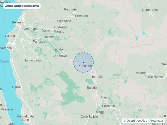 Mappa di Primaluna, Lecco