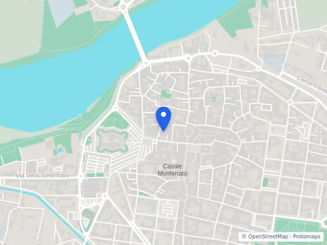 Mappa di Casale Monferrato, Alessandria