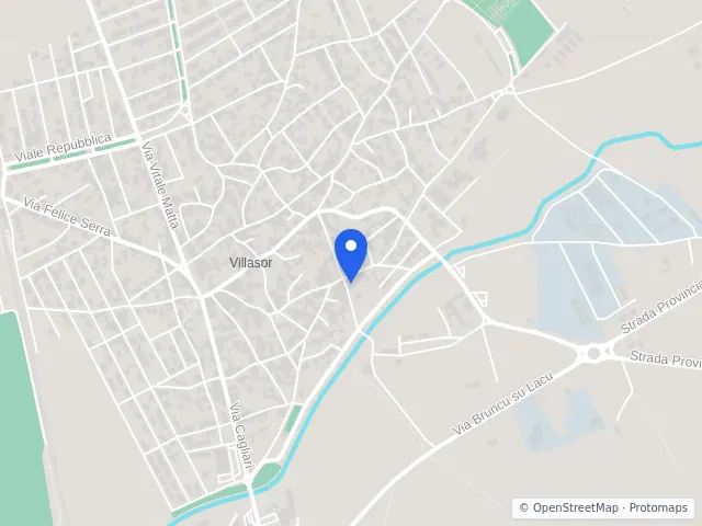 Mappa di Villasor, Sud Sardegna
